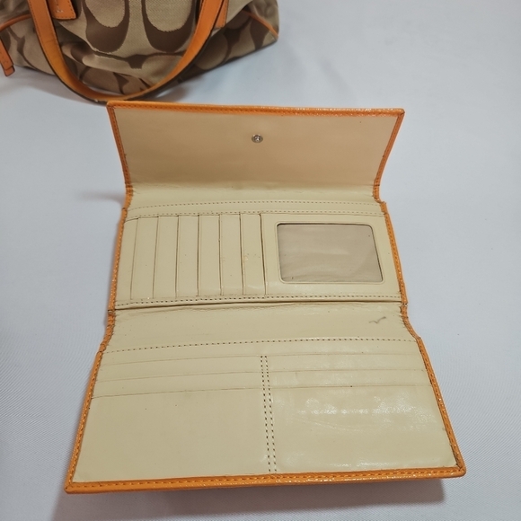 Coach Monogram Satchel & Matching Wallet - Picture 8 of 9